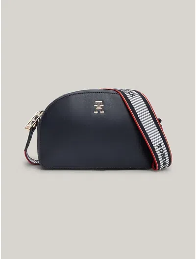 Tommy Hilfiger Th Classic Signature Mini Crossbody Bag In Space Blue