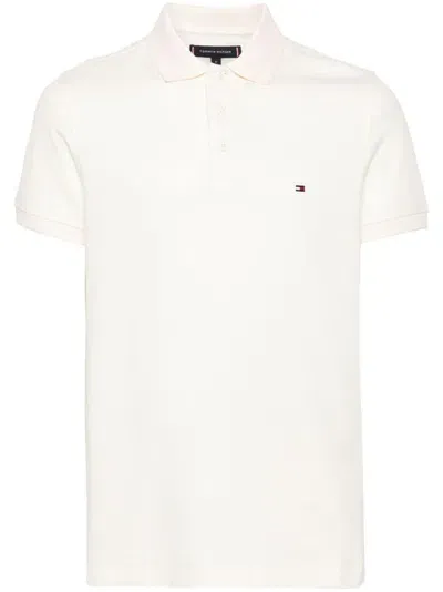 Tommy Hilfiger Tipped-collar Polo Shirt In Neutrals