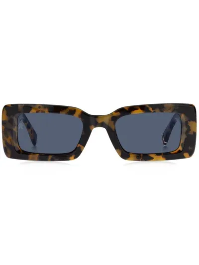 Tommy Hilfiger Tortoiseshell-effect Sunglasses In 褐色