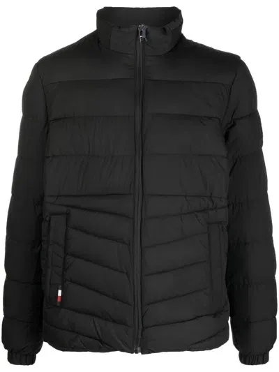 Tommy Hilfiger Zip-up Quilted Jacket In Black