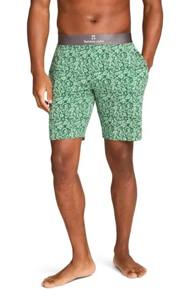 Tommy John Second Skin Lounge Shorts In Eden Etched Bud