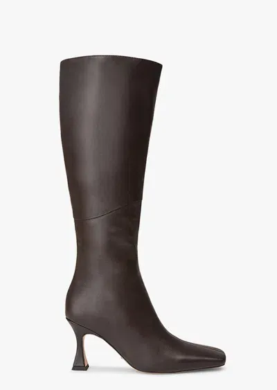 Tony Bianco Fantasy Heeled Boot In Chocolate Nappa