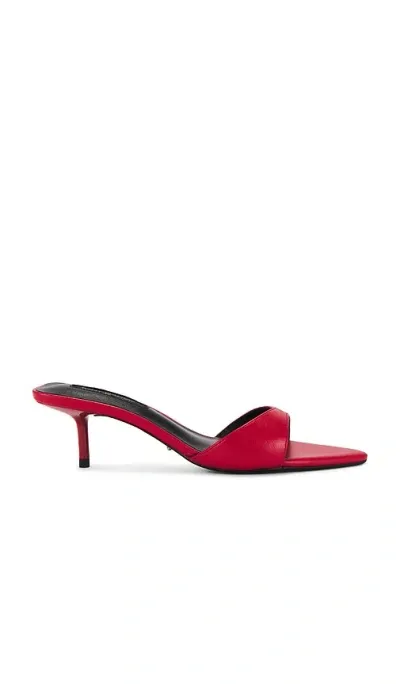 Tony Bianco Fiesta Mule In Ruby Nappa