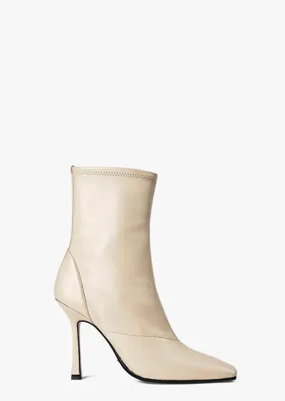 Tony Bianco Halsey Vanilla Nappa Ankle Boots In White