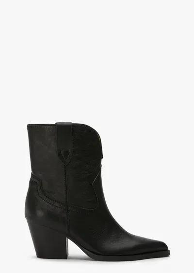 Tony Bianco Psuedo Black Venice Ankle Boots