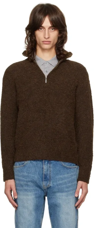 Tonywack Brown Bouclé Sweater