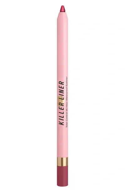 Too Faced Killer Liner 36-hour Waterproof Gel Eyeliner In Metallic Burgundy