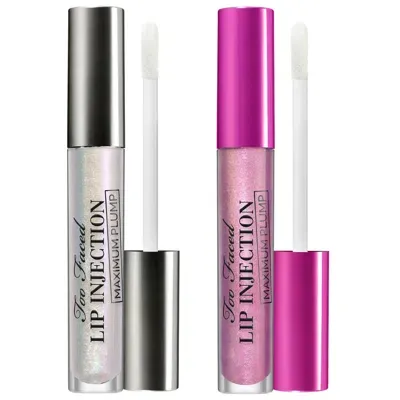 Too Faced Lip Injection Maximum Plump Duo - Worth £52 (50% Saving) In White