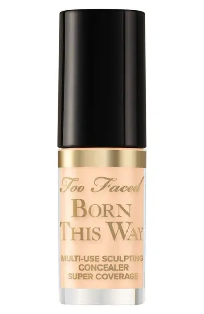 Too Faced Mini Born This Way Super Coverage Multi-use Concealer Almond 0.06 oz / 1.77 ml