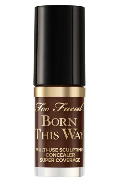 Too Faced Mini Born This Way Super Coverage Multi-use Concealer Ganache 0.06 oz / 1.77 ml