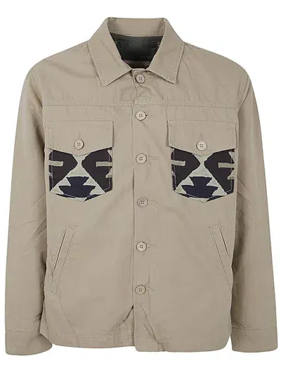 Tooco Men`s Field Jacket Clothing In Beige