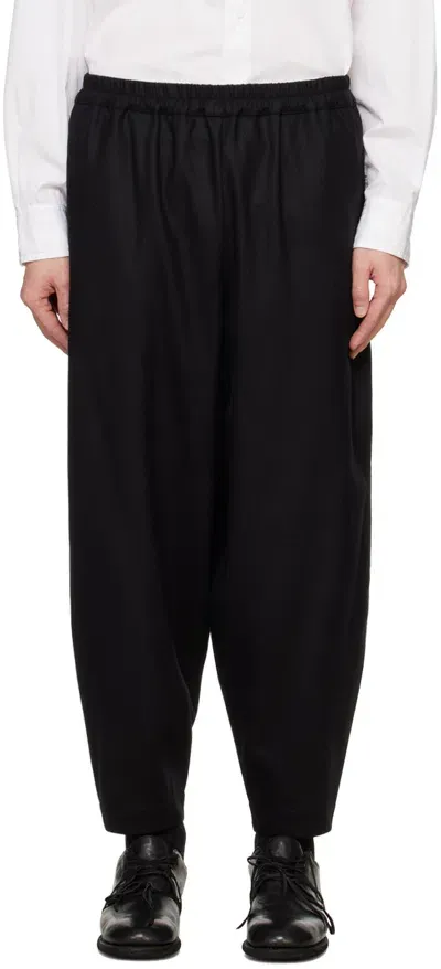 Toogood Drawstring Waist Trouser In Black