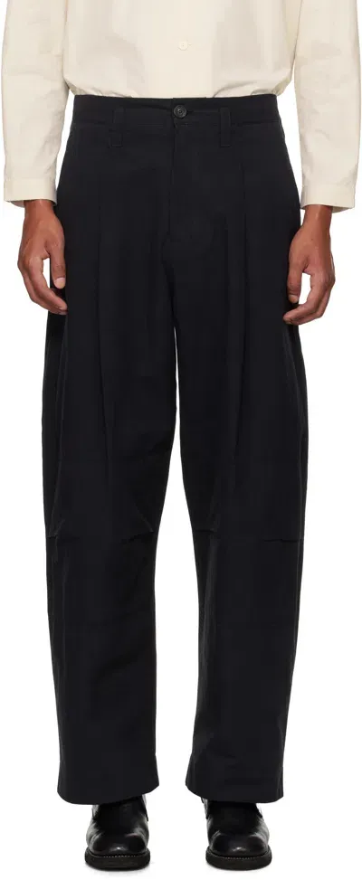 Toogood Black 'the Woodsman' Trousers In Flint