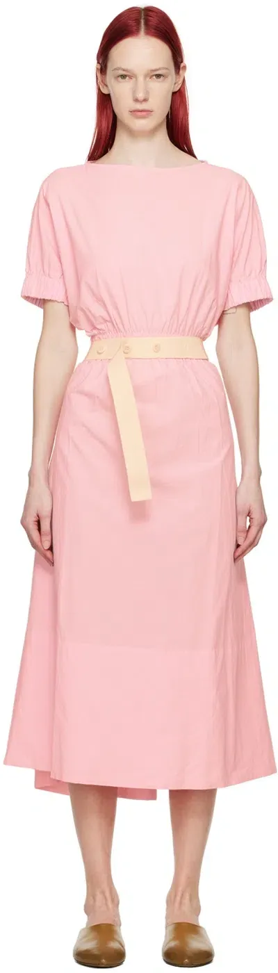 Toogood Pink 'the Acrobat' Maxi Dress In Fine Ripstop Icing