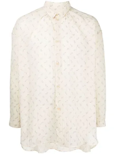 Toogood The Florist Abstract-print Shirt In Neutrals