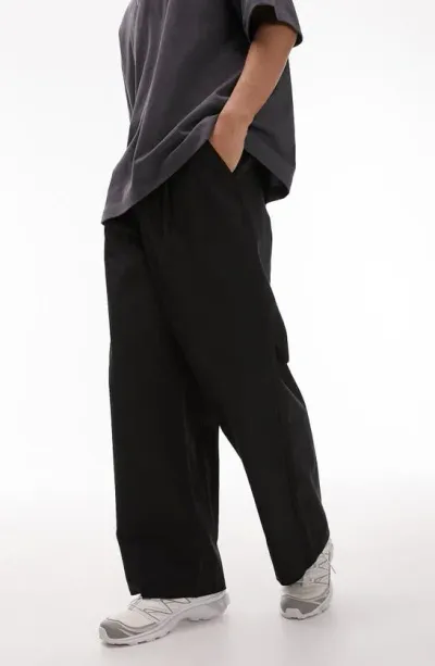 Topman Baggy Pants In Black