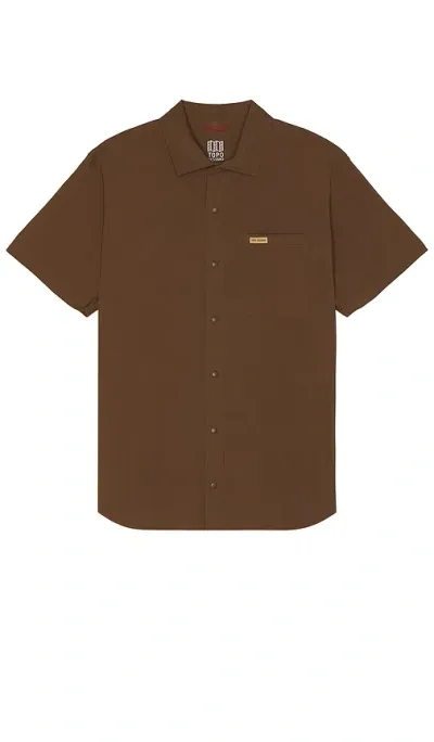 Topo Designs Hemd In Brown