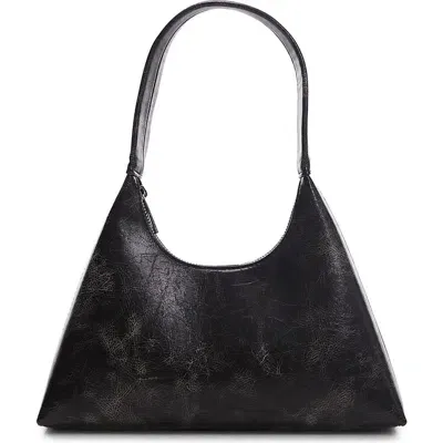 Topshop Shia Y2k Faux Leather Shoulder Bag In Black