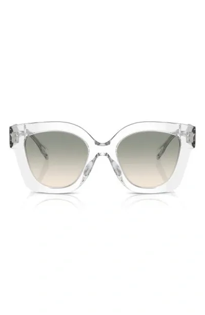 Tory Burch Pushed Miller Acetate Cat-eye Sunglasses In Clear