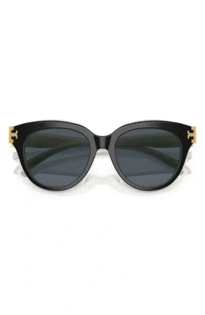 Tory Burch 53mm Phantos Sunglasses In Black/ivory