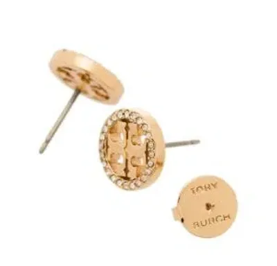 Tory Burch Miller Studded Earrings In Gold