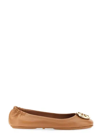 Tory Burch Ballerina Minnie Travel In Beige