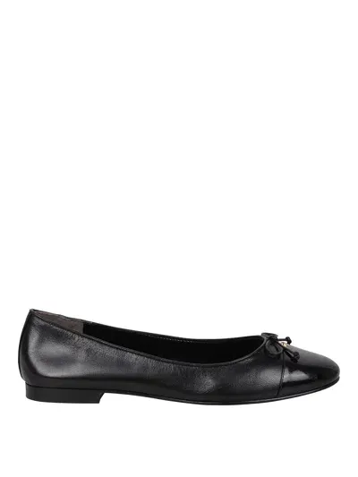 Tory Burch Ballerina With Bow In Black