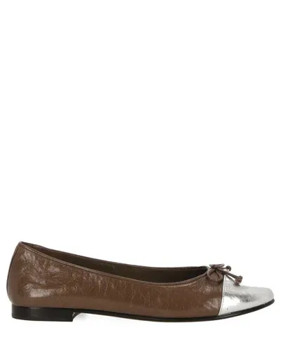 Tory Burch Ballet Flats In Brown