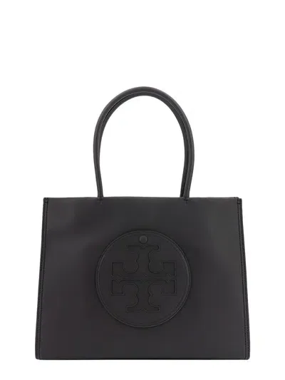 Tory Burch Black Faux Leather Ella Vio Tote Bag