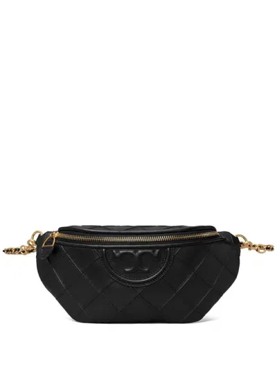 Tory Burch Black Fleming Leather Belt Bag