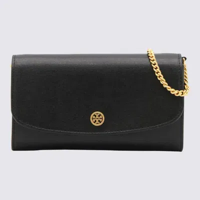 Tory Burch Black Leather Robinson Crossbody Bag