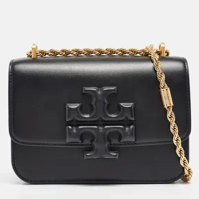 Pre-owned Tory Burch Black Leather Small Eleanor Shoulder Bag