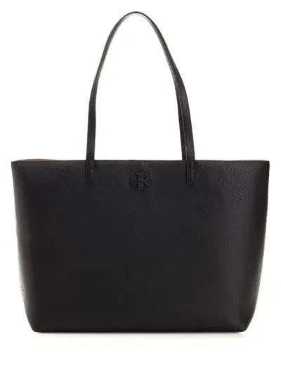 Tory Burch Black Leather Tote Bag