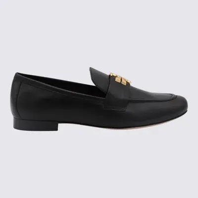 Tory Burch Eleanor Leather Medallion Slip-on Loafers In Black