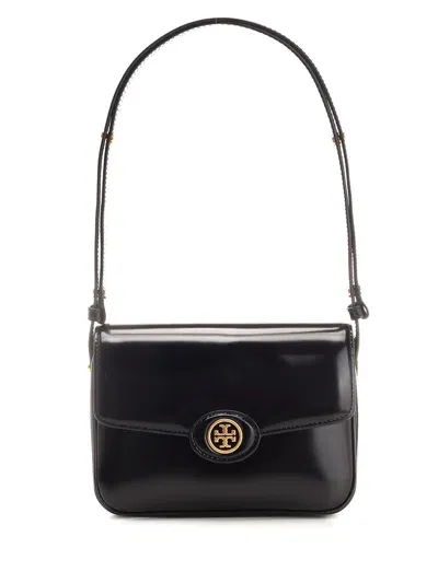 Tory Burch Black Robinson Shoulder Bag In Black 001