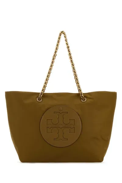 Tory Burch Camel Nylon Ella Shopping Bag