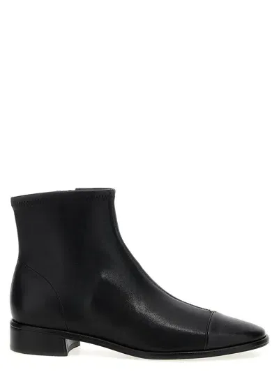 Tory Burch Cap-toe Ankle Boots In Black