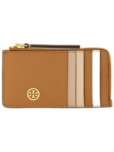 Tory Burch Card Holder "robinson" In Multicolour