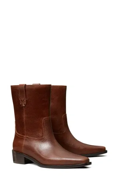 Tory Burch City Western Boot In Sierra Cognac