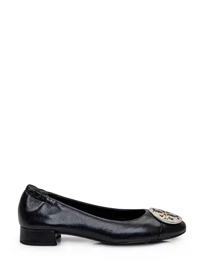 Tory Burch Claire Heel Ballerina In Black