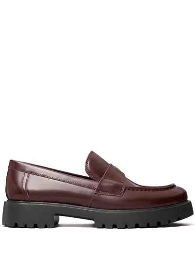 Tory Burch Classic Lug Loafers In Red