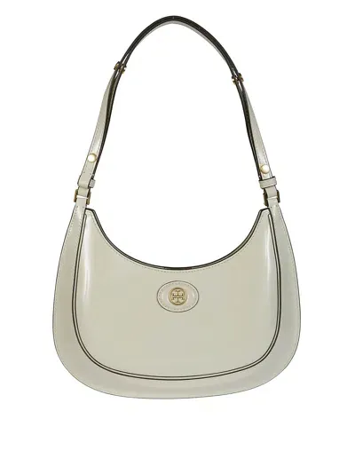 Tory Burch Convertible Crescent Bag In White