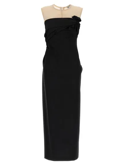 Tory Burch Dress With Front Knot In Black