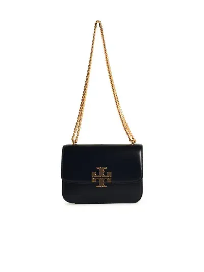 Tory Burch 'eleanor' Black Leather Crossbody Bag