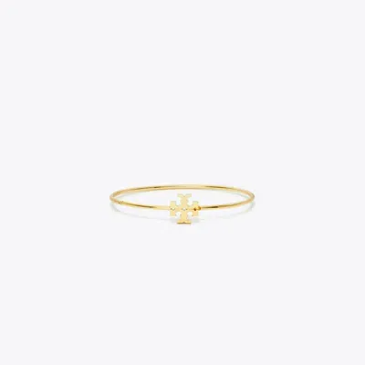 Tory Burch Eleanor Hinged Cuff In Tory Gold