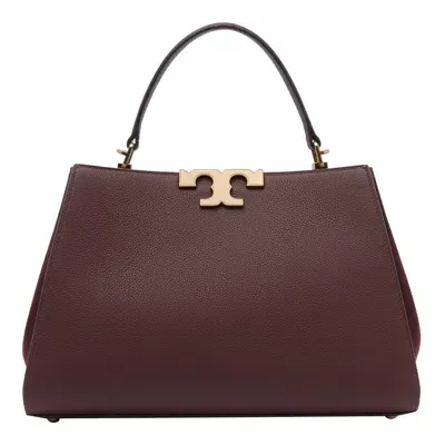 Tory Burch Eleanor Satchel Bag In Dark Cabernet