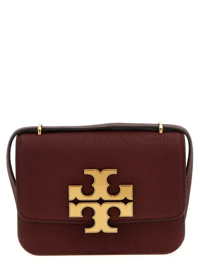 Tory Burch Eleanor Pebbled Small Convertible Shoulder Bags In Bordeaux