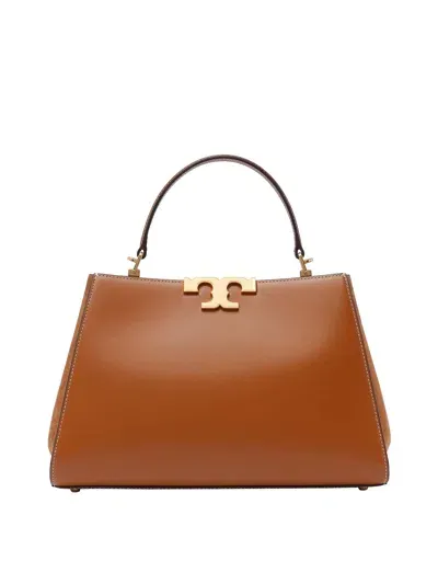 Tory Burch Eleanor Satchel Bag In Brown