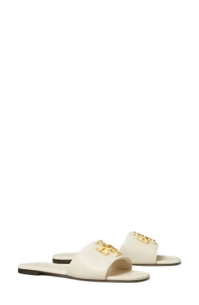 Tory Burch Eleanor Slide Sandal In Light Cream/gold