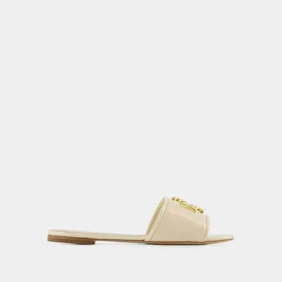 Tory Burch Eleanor Slides In Beige